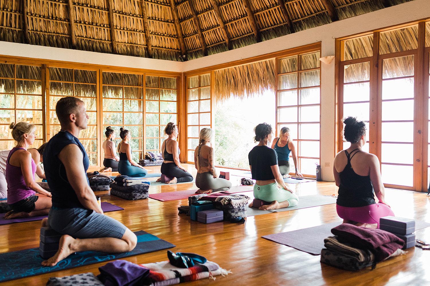 yoga retreat class