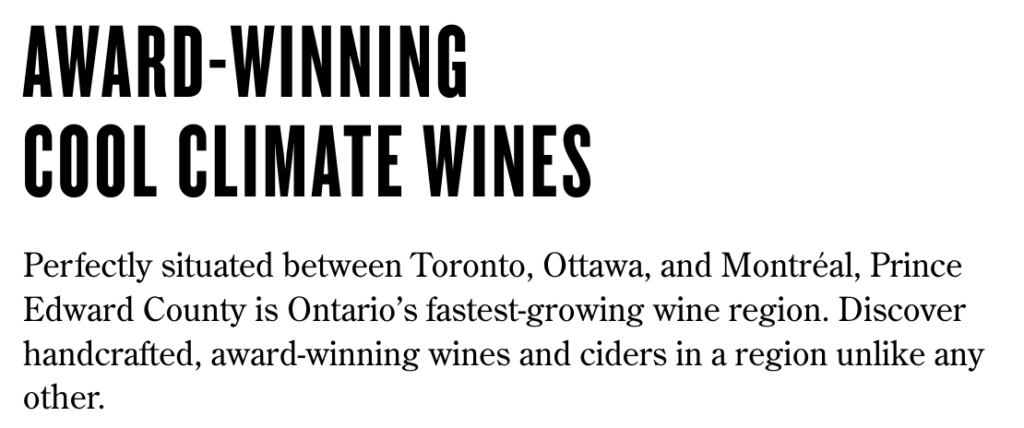 Prince Edward County is Ontario’s fastest-growing wine region