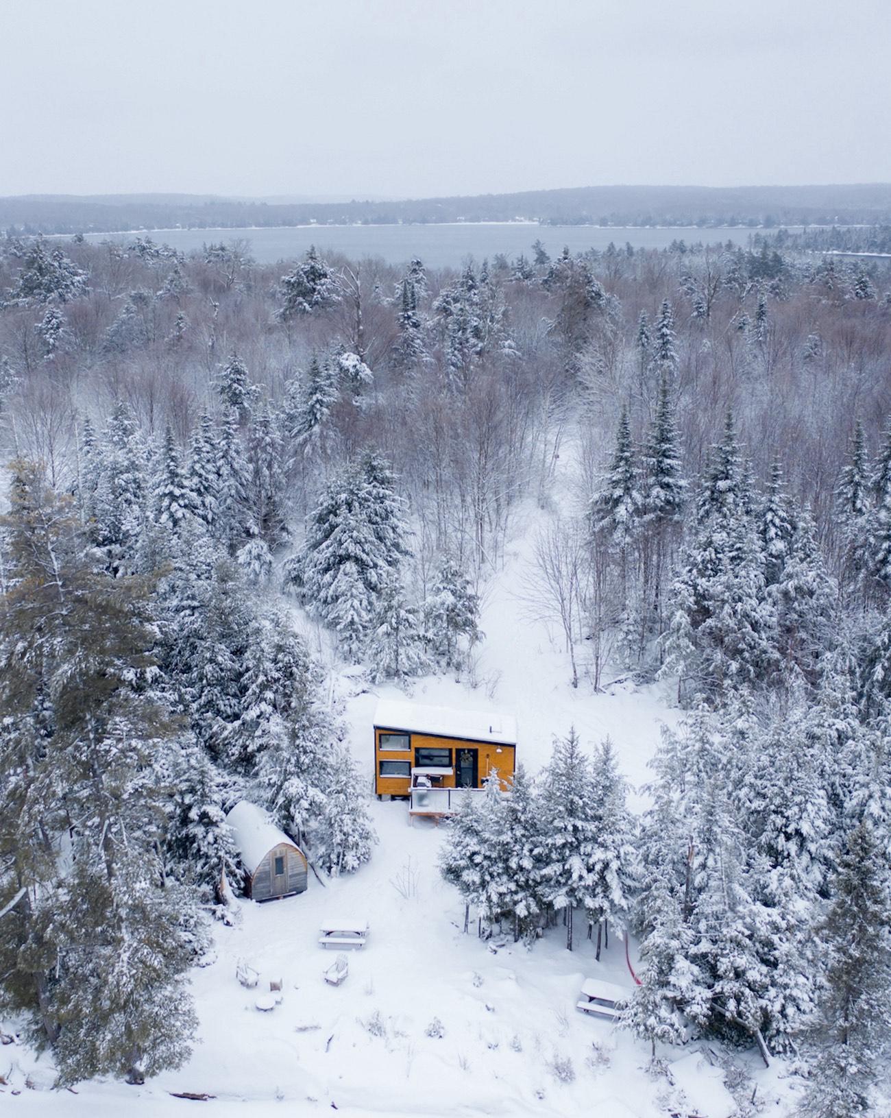 Cabinscape Cabin in Winter