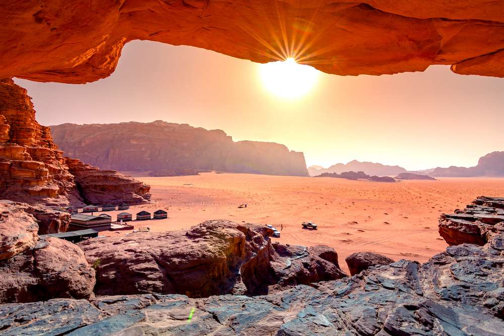 Wadi Rum desert in Jordan on tour with Exodus Travels