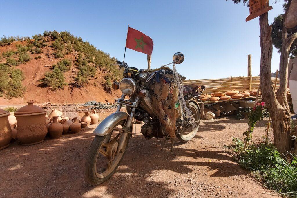 motorcycle in Morocco