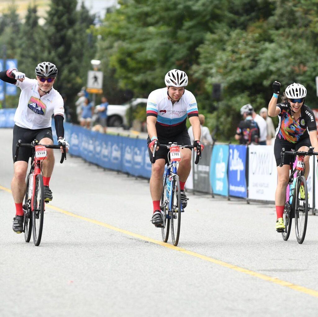 Cyclists at Gran Fondo in Whistler