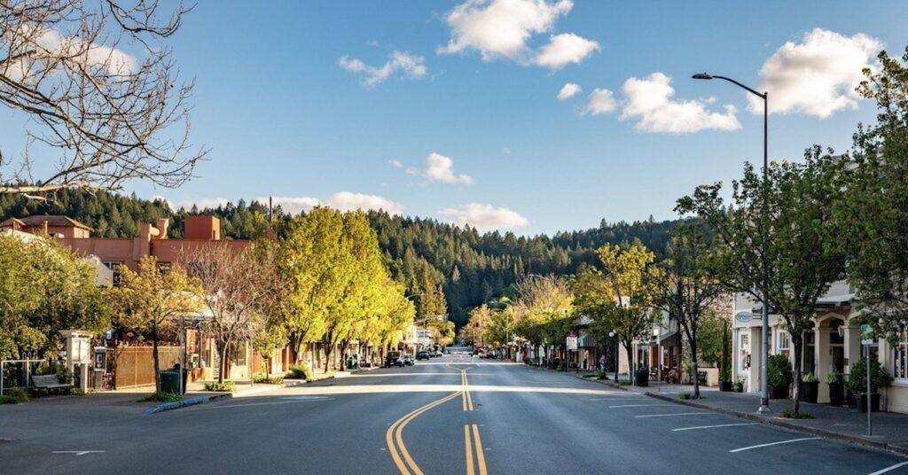 Calistoga, the northernmost town in Napa Valley